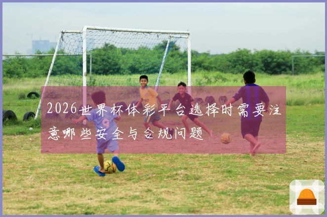 2026世界杯体彩平台选择时需要注意哪些安全与合规问题