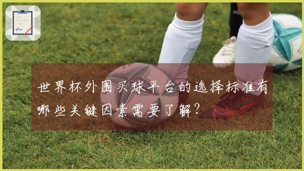 世界杯外围买球平台的选择标准有哪些关键因素需要了解？